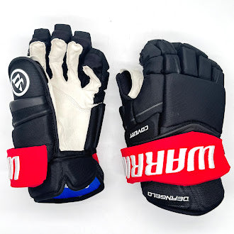 Warrior Covert QRE Pro – Gant d'occasion NHL Pro Stock – Tony Deangelo (noir/rouge)